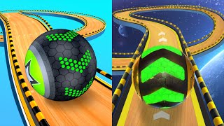 Going Balls | Challenge, Funny Race, Portal Run Vs Space Rolling Balls Race Speedrun Gameplay