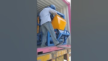 concrete block production machine line load into container delivery to Jamaica, Haiti #trade