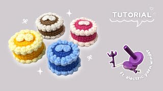 🎂 Crochet Mini Cake ⟡ Tutorial Crochet For Beginners ⟡ Ft. Caydo Electric Yarn Winder