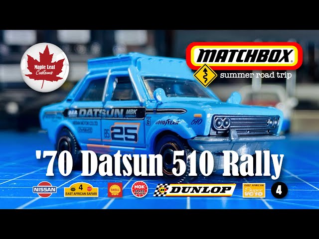 Matchbox '70 Datsun 510 Rally (390) Summer Road Trip with Schottys