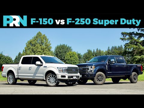 포드 F-150 대 F-250 슈퍼 듀티 | 1/2톤 대 3/4톤 픽업트럭