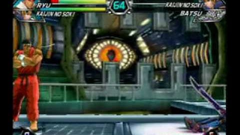 Tatsunoko vs Capcom: Ultimate All-Stars Arcade Mode As Ryu/Soki Part 1/2