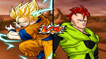 GOKU (SUPER SAIYAN 2) VS ANDROID # 16 (Color 2) Dragon Ball Z: Budokai Tenkaichi 3