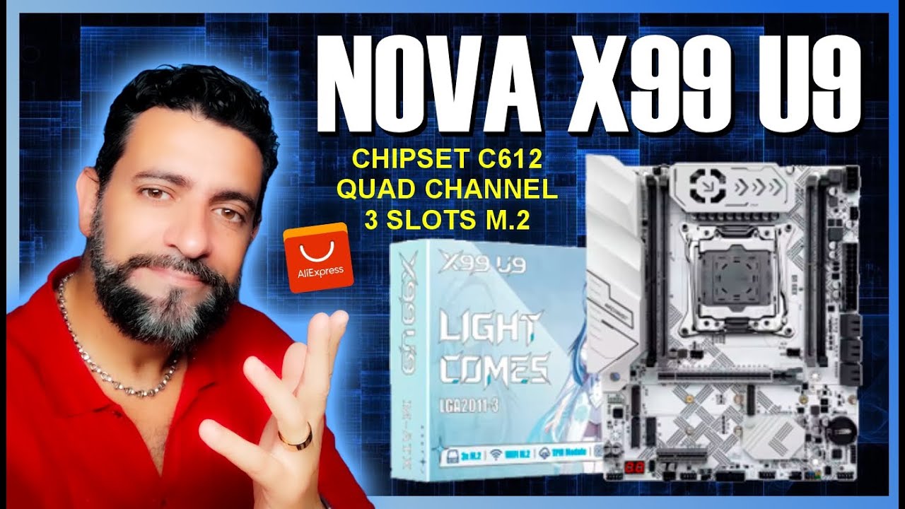 NOVA PLACA MÃE MACHINIST X99 U9 COM SUPORTE A TPM 2 0 - OS CHINESES NÃO PARAM!!