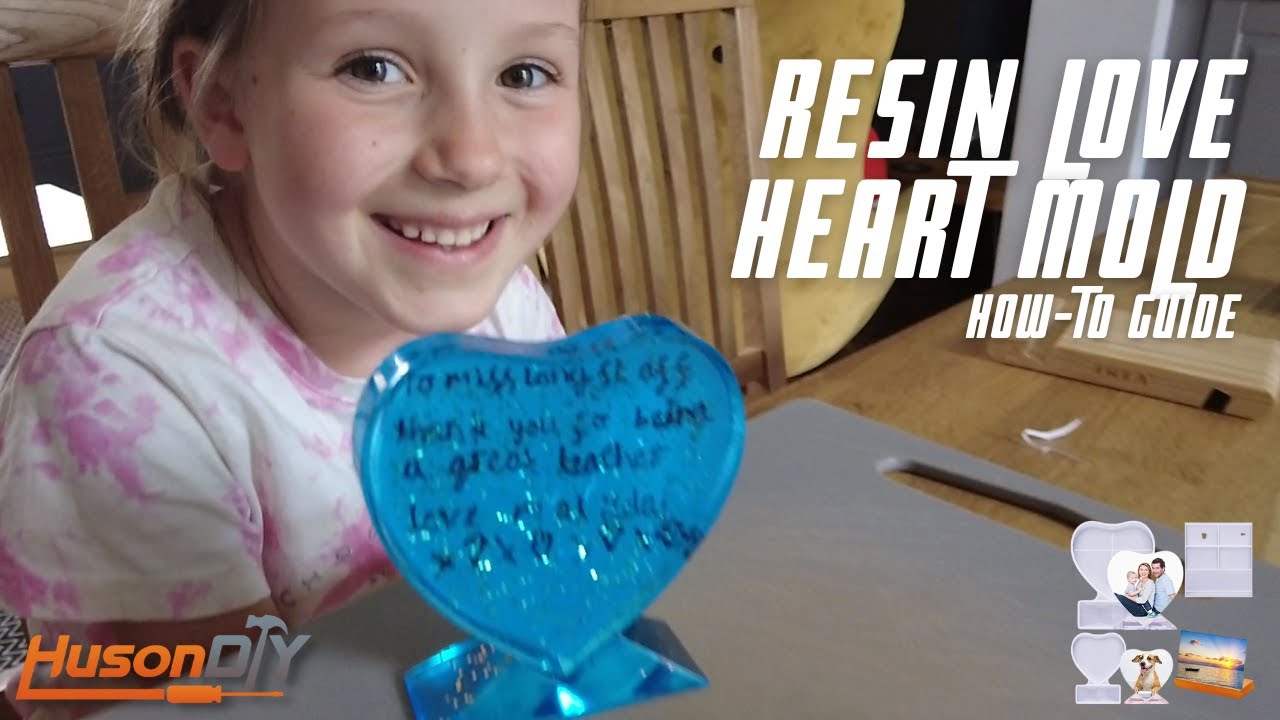Resin Love Heart Mold | Huson DIY | How to Guide
