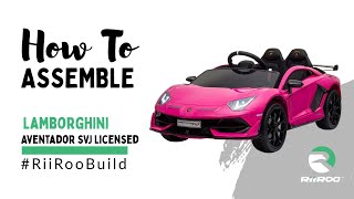 Lamborghini Aventador SVJ Licensed Assembly Video