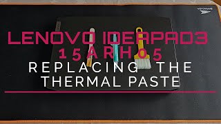 Lenovo Ideapad Gaming 3 15ARH05 - replacing the thermal compound and cleaning the fans screenshot 5