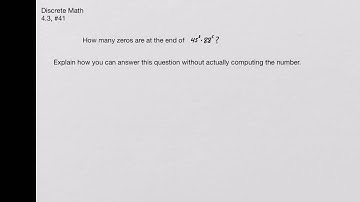 Discrete Math - 4.3, #41