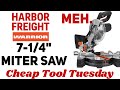 Harbor Freight Warrior 7-1/4" Miter Saw UNBOXING + FULL REVIEW