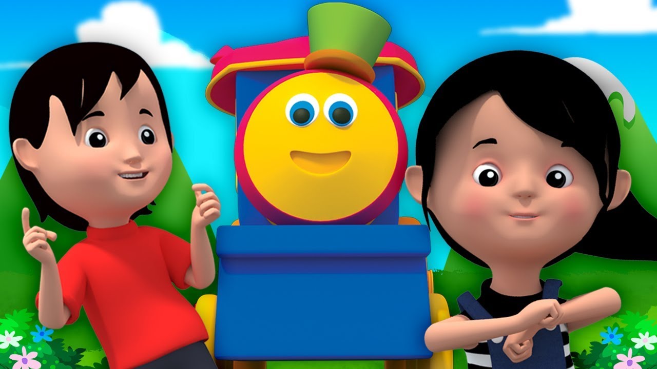 Bob el tren | sobre las montañas | canciones infantiles | Bob Train | 3D Rhymes | Over The Mountains bebesita