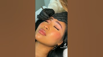 BROWS TINTING :how to tint brows at salon #eyebrows #tiktok #youtube #youtubeshorts #satisfying