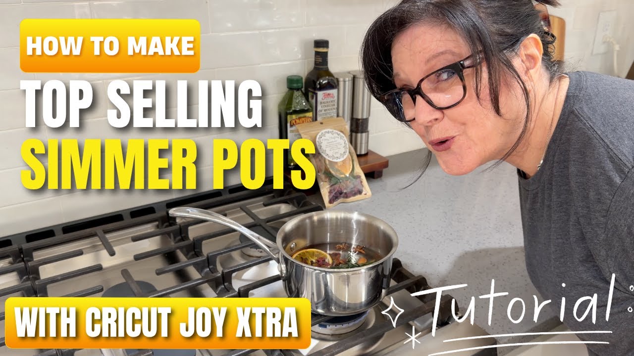 Easy DIY Simmer Pot Kit at Home | Cricut Joy Xtra DIY Stickers - YouTube