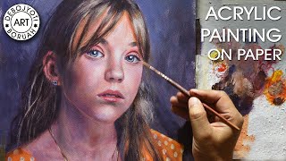 EASY GUIDE TO PORTRAIT PAINTING IN ACRYLIC ON PAPER BY DEBOJYOTI BORUAH