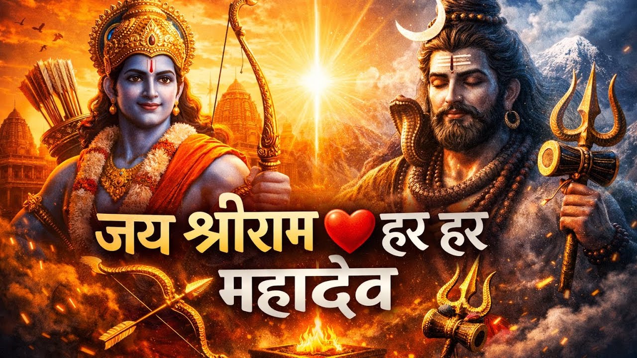 राम शिव एक स्वर, एक धाम | Ram Naam Shiv Jape | Powerful Bhajan 2026 | Jai Shri Ram Har Har Mahadev