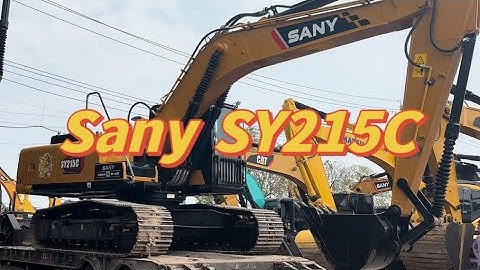 Used excavator Sany SY215C is ready to go. 15 tons. The same type is for sale in China.