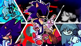 YOU CANT RUN GHOSTLAB but Every Turn a Different Character Sings 🎶⚡ (Sonic.exe v3 Everyone Sings It)