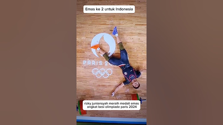 indonesia juara 1 angkat besi olimpiade paris 2024. rizki juniansyah meraih medali emas