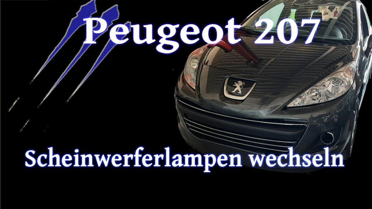 Peugeot 207 Scheinwerferlampen wechseln (Halogen) - Tutorial 