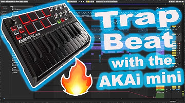 Making a Trap beat with akai mpk mini mk2 | Making a southside type beat
