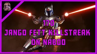 Star Wars Battlefront II 170 Jango Fett Killstreak (Naboo - Capital Supremacy)