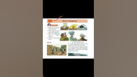 6 th std Science chapter 4 Disaster Management part1 video