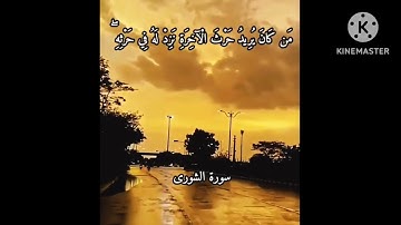 من كان يريد حرث الآخرة | الشيخ محمد صديق المنشاوي | سورة الشورى