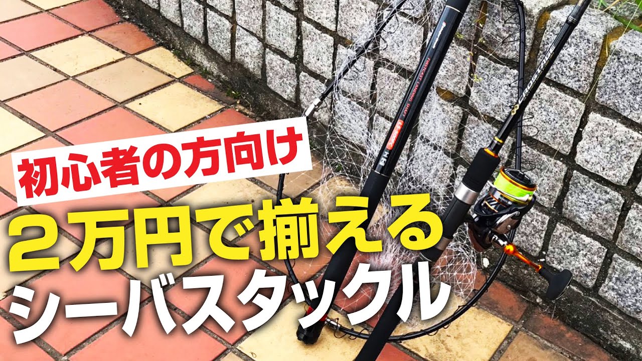 初心者の方向け 2万円で揃えるシーバスタックルとライン ルアー 釣具屋さんで紹介 Youtube