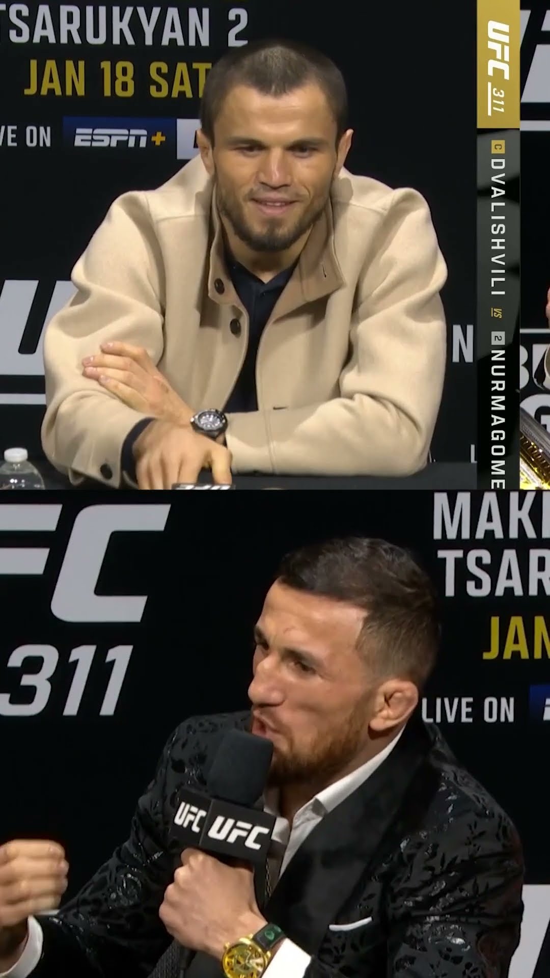 Merab and Umar still aren't happy with each other ? #ufc311