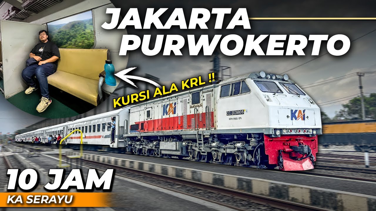 HARGA MURAH TAPI.. 2X LEBIH LAMA KARENA JALUR MEMUTAR !! Full Trip KA Serayu Jakarta - Purwokerto