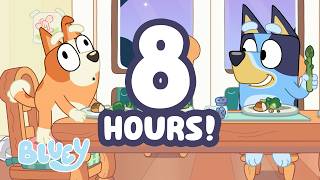 🔴 8 HOUR FULL EPISODES | ﻿Bluey uses her Magic Asparagus Wand!💙🥦 | ﻿Bluey
