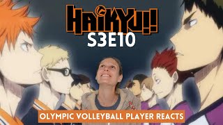 Olympic Volleyball Player Reacts to Haikyuu!! S3E10: "A Battle of Concepts"