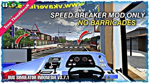 Speed breaker mod only for full map BUSSID V3.7.1 🔥