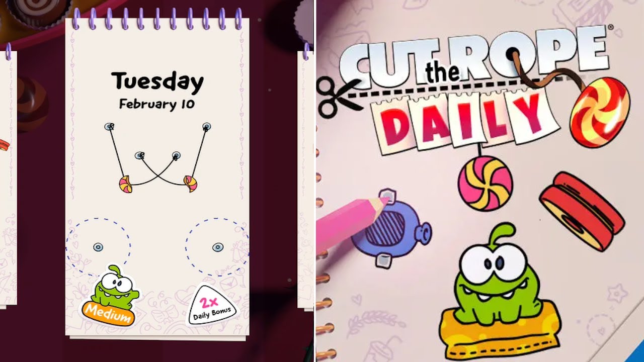 Cut the Rope Daily February 10 2026 Walkthrough 10 Stars