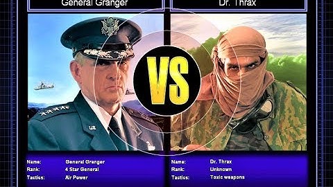 Command & Conquer (Zero Hour) - Challenge - Gen. Granger Vs Dr. Thrax - (Medium Difficulty)