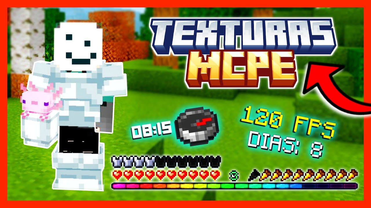 🔥 MEJORA tu MCPE para que sea REALISTA!! 😮 | 5 TEXTURAS para MINECRAFT BEDROCK