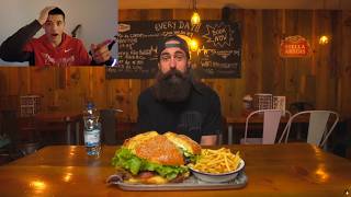 600 Have Failed Portugal's BIGGEST Burger Challenge BeardMeatsFood/  Darrien Watches!