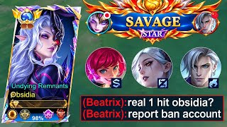 GLOBAL OBSIDIA BEST EFFECTIVE WAYS TO DEAL WITH STRONG META HEROES!🔥 (AUTO SAVAGE!💀) - MLBB