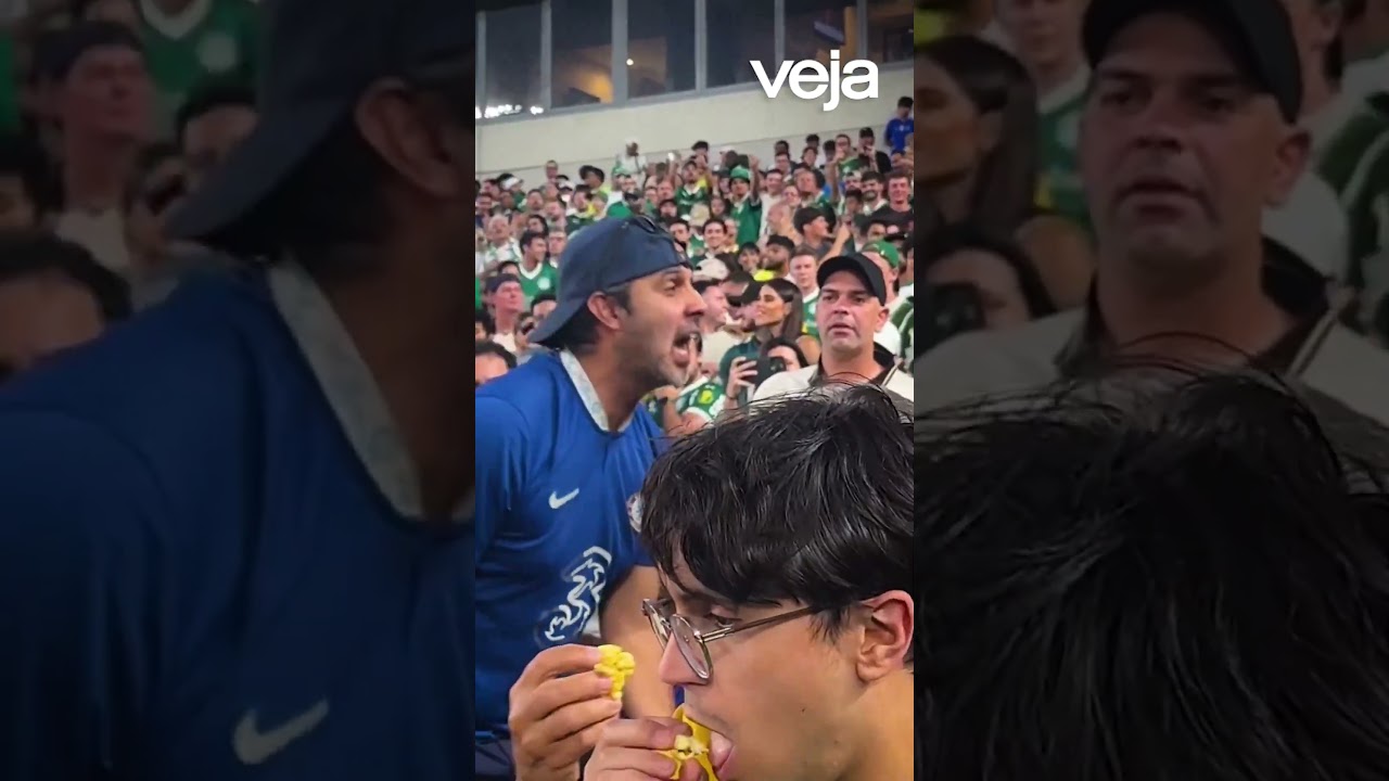 Torcedor do Chelsea provoca torcida do Palmeiras e leva "cervejada" de vascaíno