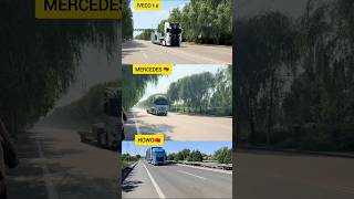 Emergency Brake Test IVECO vs MERCEDES vs HOWO