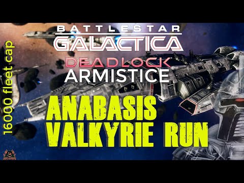 Battlestar Galactica Deadlock Valkyrie Anabasis Run 10 ships 16000 fleet cap