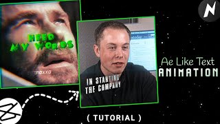 Full HOW TO MAKE AE LIKE SMOOTH TEXT🗿 IN ( CAPCUT + NODE VIDEO )✨ Guide