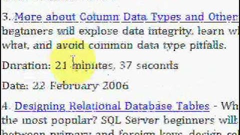 SQL Server 05 Manipulating Database Data Video Tutorial