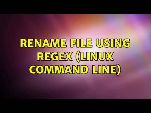 Ubuntu: Rename file using regex (Linux Command line)