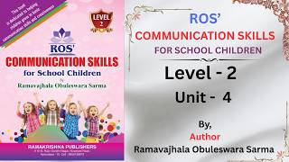 ROS Communication Skills Book | Level 2|Unit 4| By R O Sarma| STEP IGNITE|