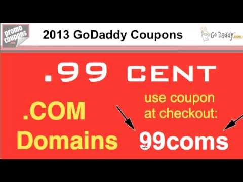 99 Cent Domain Name with this GoDaddy Coupon