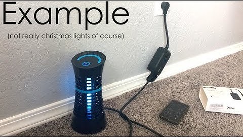 ★★★★★ Alexa Controlled Christmas Lights: Oittm Outdoor Wi-Fi Outlet Smart Plug setup