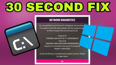 Forza Horizon 5- How To Fix Region: Failed (0x0) Server ID 0000000...