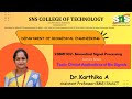 Clinical Applications of Bio Signals | Biomedical Signal Processing | SNS Institutions