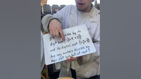 Numbers divisible by Digit Sum but NOT Digital Root?? #shorts