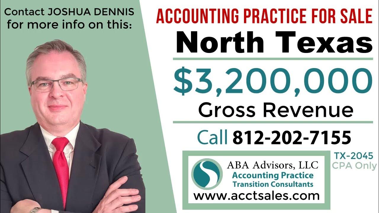 3.2 Million Revenue North Texas Accounting & Tax Practice for Sale